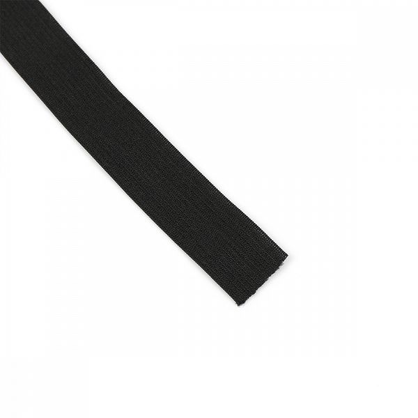 Резинка вязаная 25.0 мм / 40 метров, стандартная 3.9-4.3 г/п.м., черный