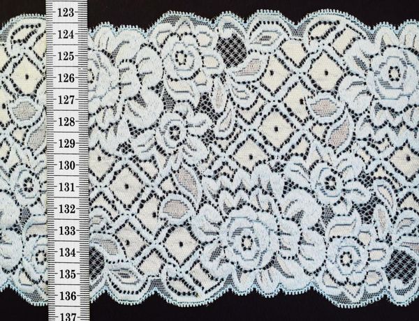 Лента кружевная эластичная, 100% полиэстер, 261570-23, 261570-23, 10 м