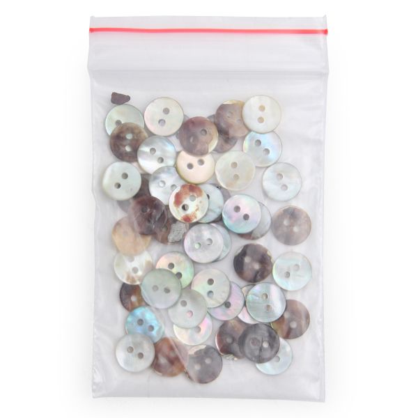 Пуговицы 2 прокола ракушка 16L (9мм) (Blue1 (синий1)), 50 шт