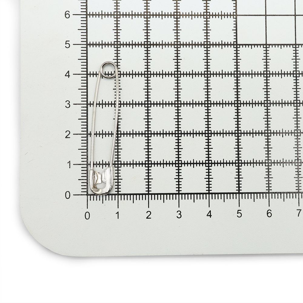 Булавки английские l=44 мм, никель, 1000 шт, С-17