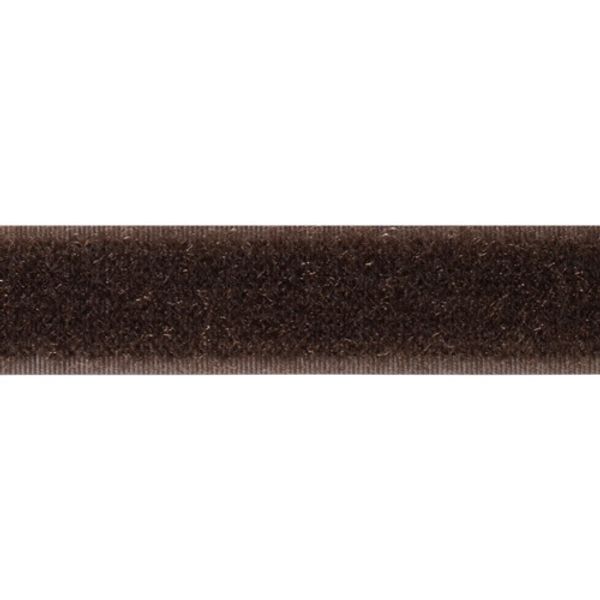 Лента контактная липучка (велкро) пришивная 20 мм / 25 метров, 36 т.коричневый, /петля/, кач.