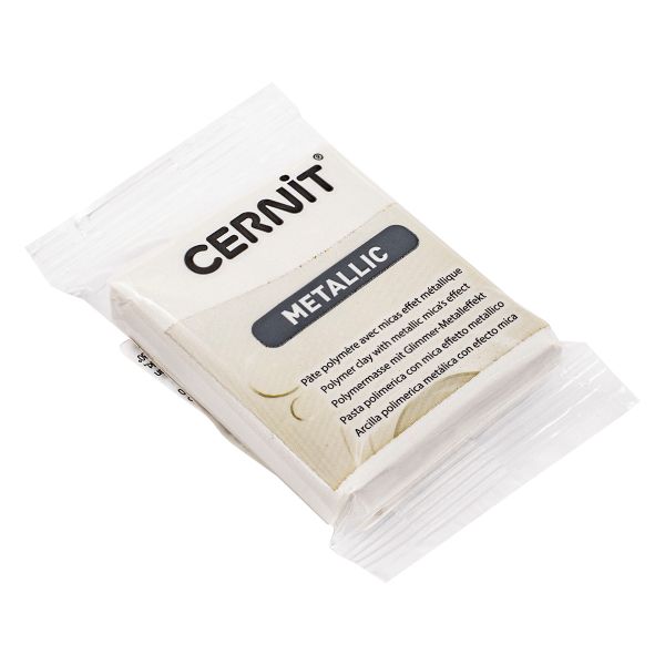 Полимерная глина Cernit Metallic запекаемая, имитация металла 56 гр, 085 Перламутровый