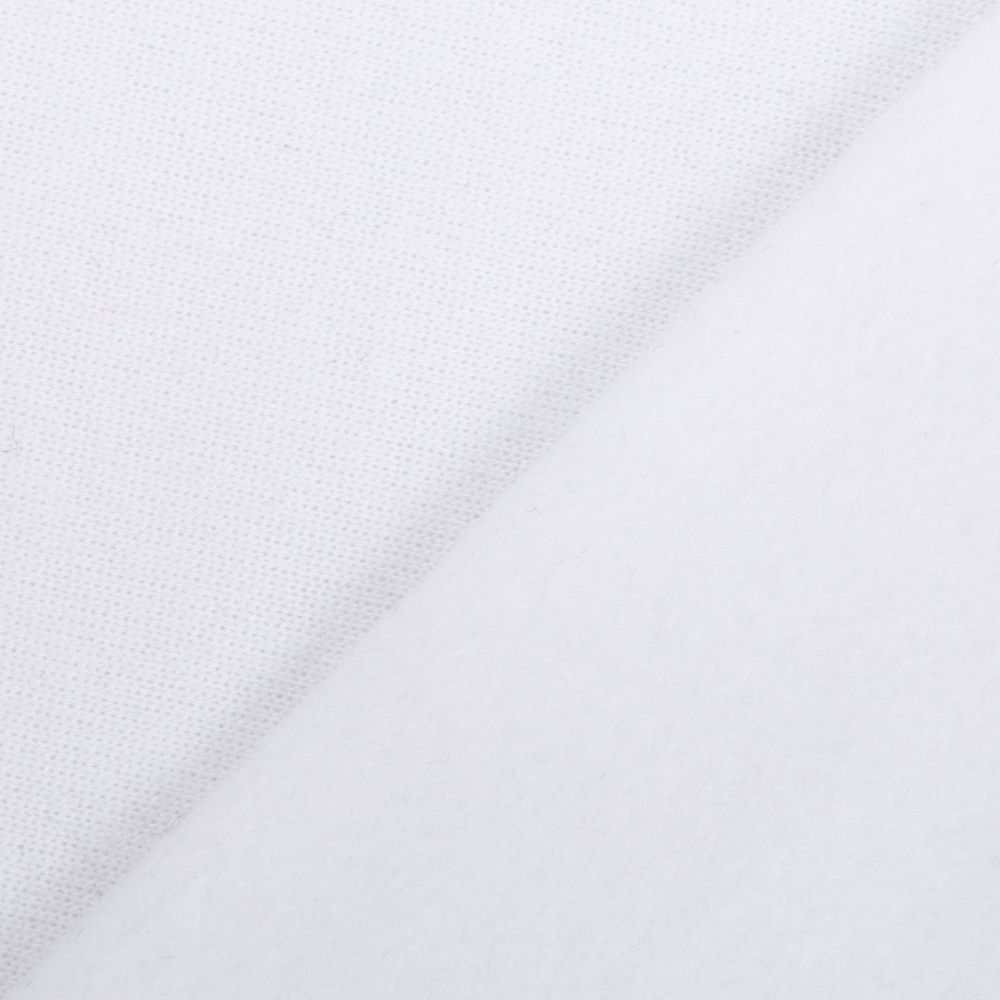Футер 2-нитка с начесом 275 г/м², 150х180±5 см, белый/white, Gamma DBKTN