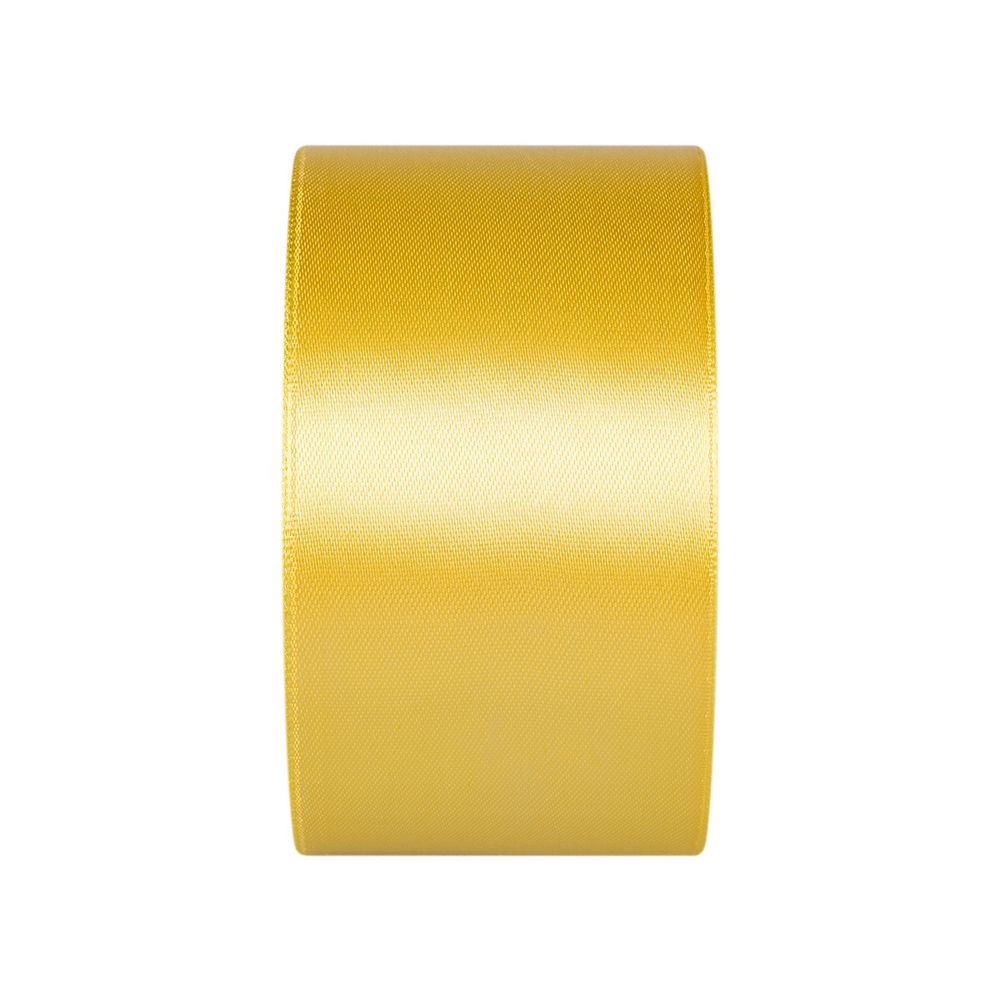 Лента атласная 1-сторонняя 50.0 мм / 33±2 метра, 015 желтый, Gamma