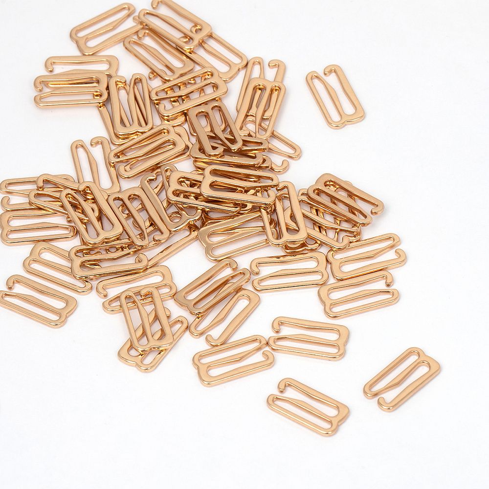 Крючки для купальника металл 15.0 мм, золото, 1000 шт