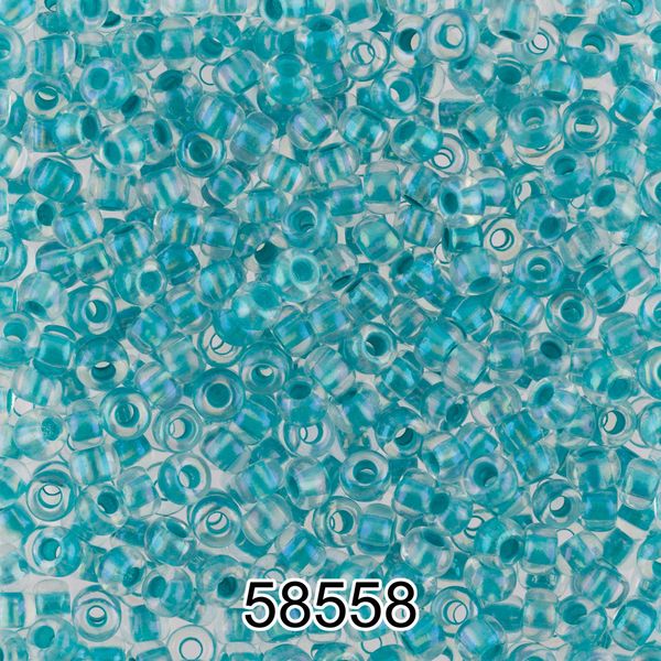 Бисер Preciosa 10/0 (2.3 мм), 500 г, 58558 (Ф557) св.бирюзовый