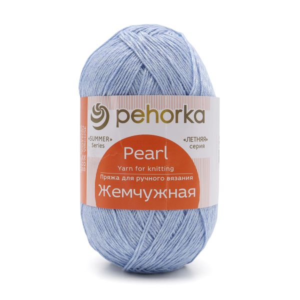 Пряжа Пехорка Жемчужная / уп.5 мот. по 100 г, 425 м, 60 светло-голубой