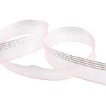 Лента капроновая (органза) 20.0 мм / 25 метров, 050 бл. розовый/серебро, Blitz ORT-20