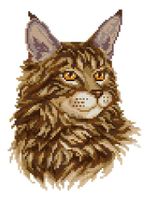 Алмазная (кристальная) мозаика Фрея, Важный мейн-кун, 20х27 см