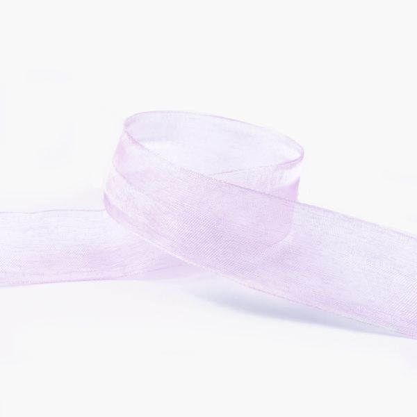 Лента капроновая (органза) 25.0 мм / 22.8±1 метра, 056 бл.сиреневый, Blitz OR-25