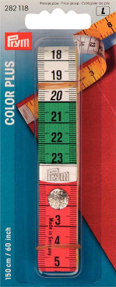 Измерительная лента с сантиметровой/дюймовой шкалой, Колор, Плюс 282118