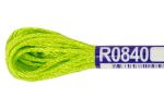 Мулине Gamma вискоза 100%, цв.R0840 яр.салатовый, 12 мотков по 8 метров