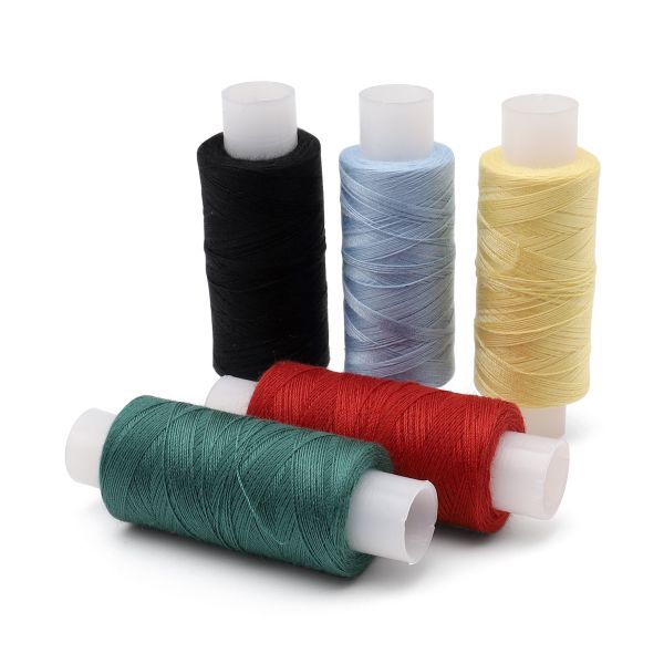 Швейные нитки (набор) 100 Экстра (40/2) 200м, ассорти, 14 шт, Красная нить