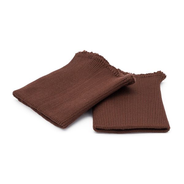 Манжеты трикотажные 8.0х9.5 см, 1 пара, средней плотности 14 кл, 1х1, средней плотности, 8098 коричневый