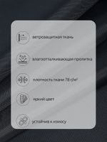 Оксфорд 200D PU1000 78 г/м², 150 см / 5 метров, ОКС.TBY200D.S156.5, S156 серый