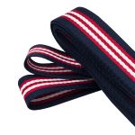 Стропа (ременная лента) 30 мм / 3 метра, [25 г/пог.м], с принтом 2-сторонняя, 1253 красный/белый/синий, 3Al361