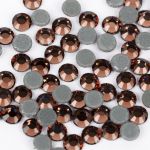 Стразы клеевые стекло 2.7 мм, 360 шт, SS10 №17 св.коричневый (Smoked Topaz), Zlatka ZRTG-1072