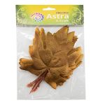 Кленовые листья, 9 шт, 6 Зелено-коричневые