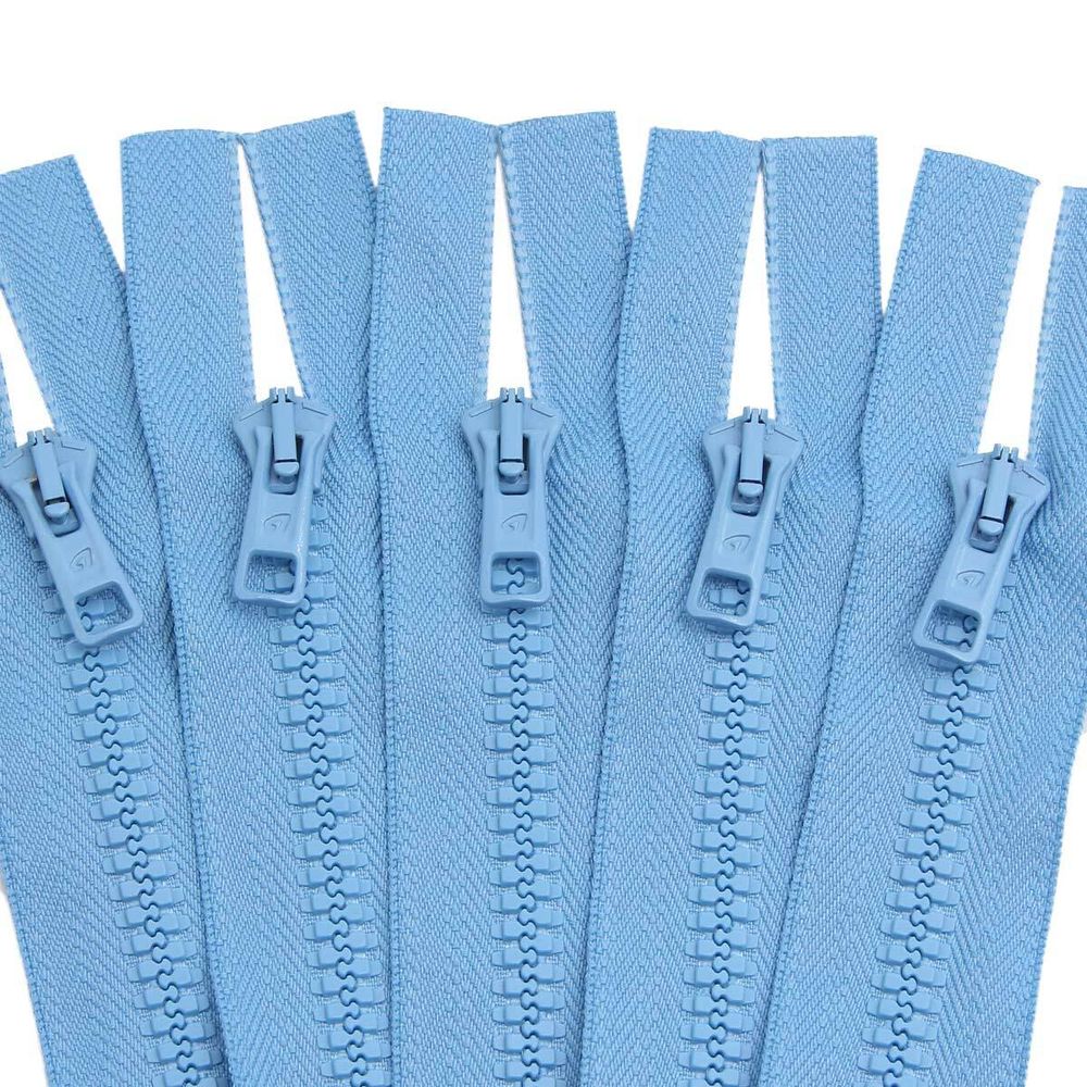 Молния трактор Arta Т6 (6 мм) 1 зам., разъем., 65 см, цв. 039 голубой, уп.5 шт