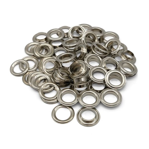 Люверсы металл ⌀20.0 мм (внутр.), цв. никель, 1967/68, 50 шт, BIG