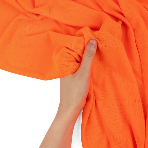 Сетка бельевая эластичная 110±5 г/м², 160±2 см / 10 метров, неон оранжевый/neon orange, Blitz GSTT