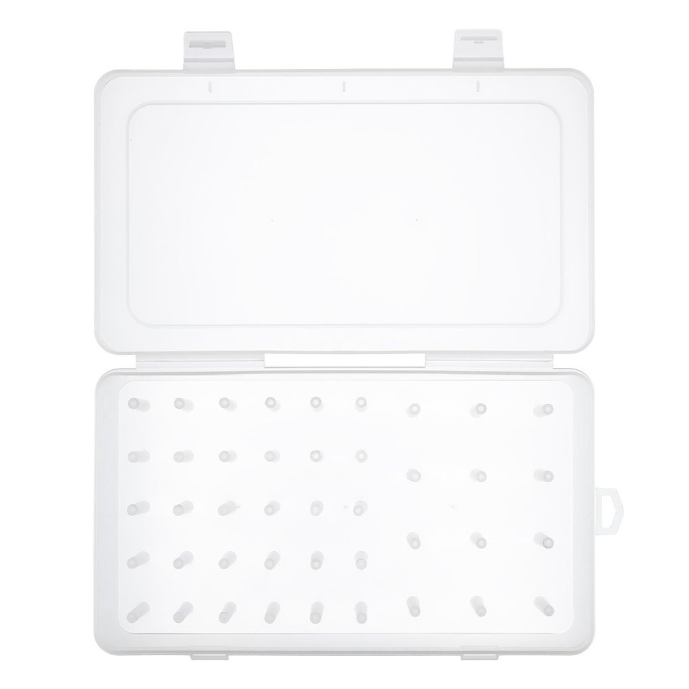 Органайзер для хранения ниток ОМ-042/1 пластик 23.5х13.5х6.5 см, голубой/прозрачный, Gamma ОМ-042/1