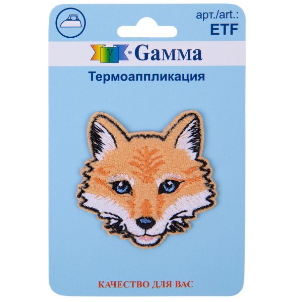 Термоаппликация, 1 шт, 02-426 Лиса 5х5 см, ETF, Gamma ETF