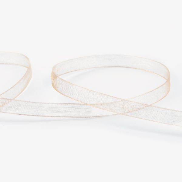 Лента капроновая (органза) _6.0 мм / 45.7 метров, 003 бл. кремовый, Blitz OR-6