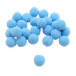 Помпоны ⌀15-18мм (38 голубой), AR079, 25 шт