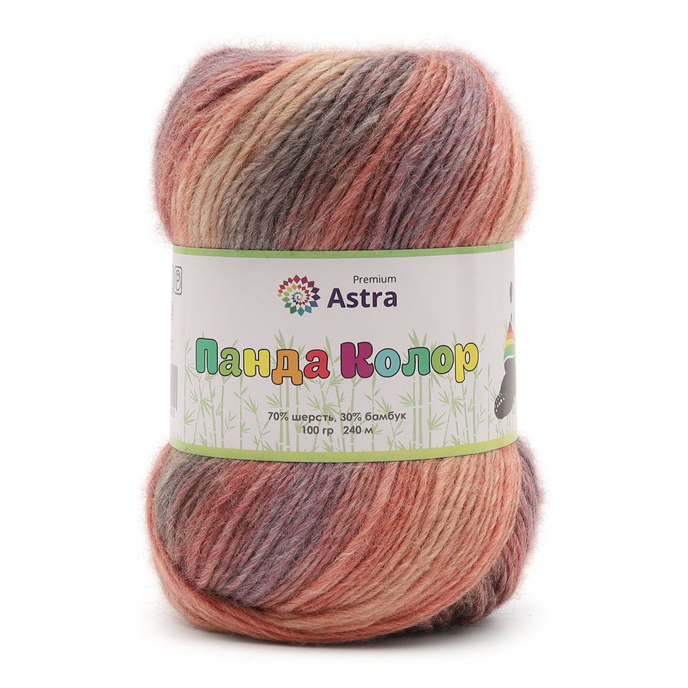 Пряжа Astra Premium (Астра Премиум) Панда Колор / уп.3 мот. по 100 г, 240 м, 03 секционный