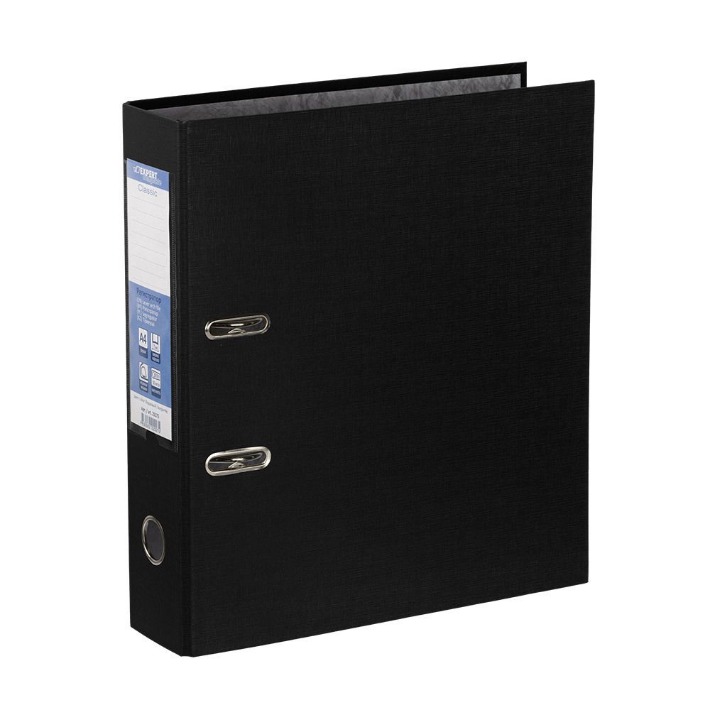 Регистратор PVC 80 мм, 10 шт, Classic A4 арочный механизм, черный EC8102221, Expert Complete