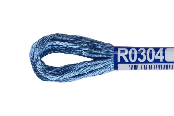 Мулине Gamma вискоза 100%, цв.R0304 св-синий, 12 мотков по 8 метров