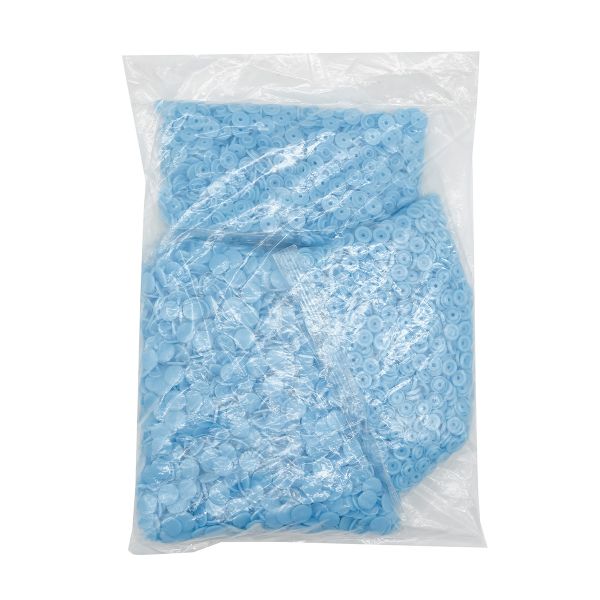 Кнопка рубашечная ⌀12,5/10мм пластик (≈1000 шт) New Star (198 небесно-голубой)