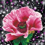 Алмазная (кристальная) мозаика Фрея, Мак, 42х42 см