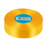 Лента атласная 1-сторонняя 25.0 мм / 33±2 метра, 017 т.желтый, Gamma