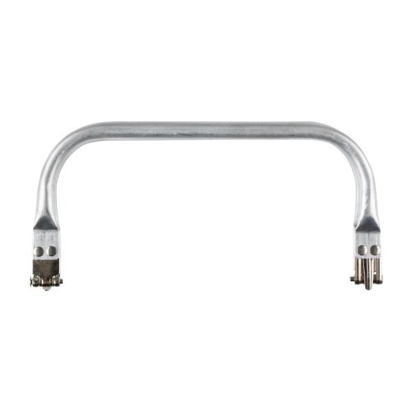 Застежка для сумки фермуар 18х9 см, 1 шт, FER-30 01 серебро, Gamma FER-30