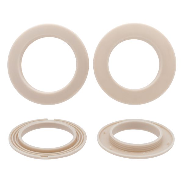 Люверсы шторные ⌀35 мм, с многоур. замком пластик, 100 бежевый, 10 шт