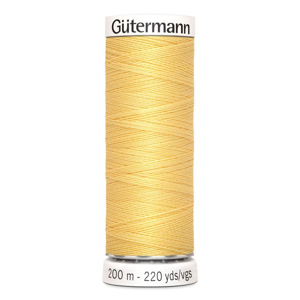 Нитки универсальные Gutermann Sew-all, 200м, 007 св.желтый, 5 катушек