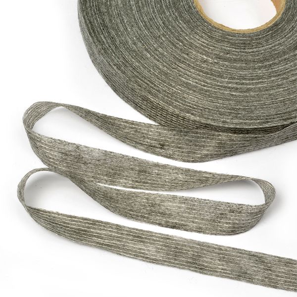 Лента клеевая нитепрошивная по долевой 10.0 мм / 100 метров, серый, Брючникофф