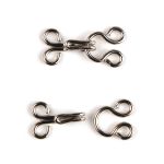 Крючки пришивные 9 мм, никель, серебристые, 14 шт, Pony