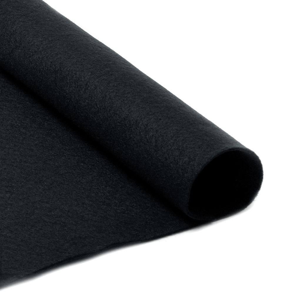 Фетр рулонный мягкий 1.0 мм, 100 см, рул. 1 метр, цв. 659 черный