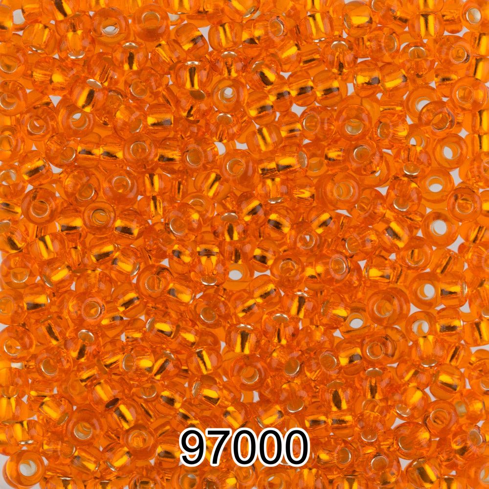 Бисер Preciosa 10/0 (2.3 мм), 500 г, 97000 (Ф233) оранжевый