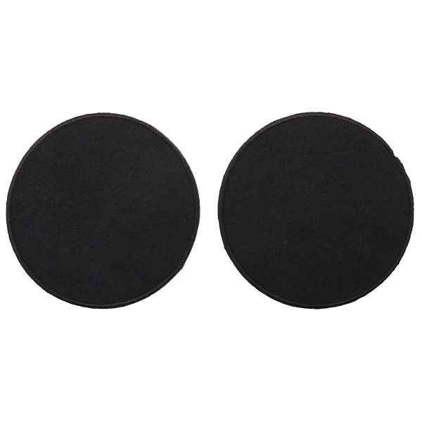 Термоаппликация Круг d-9см, уп., 2 шт, цв.черный