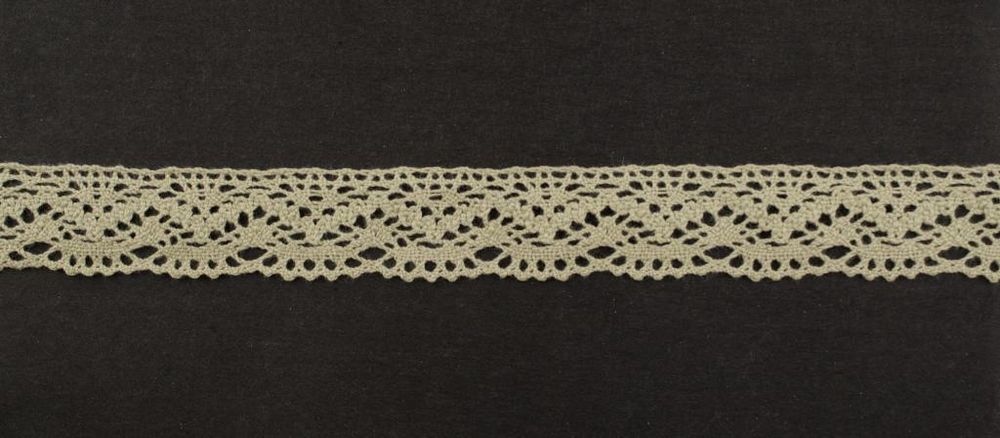 Кружево вязаное (тесьма) 25 мм, цв.серый лен, Alfa, 25 метров, AF-196-122 Кружево вязаное (тесьма) 25 мм, цв.серый лен, Alfa, 25 метров, AF-196-122