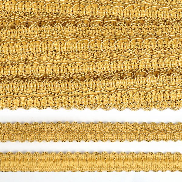 Тесьма отделочная 20 мм, 1-10 цв.золото уп.13.71м