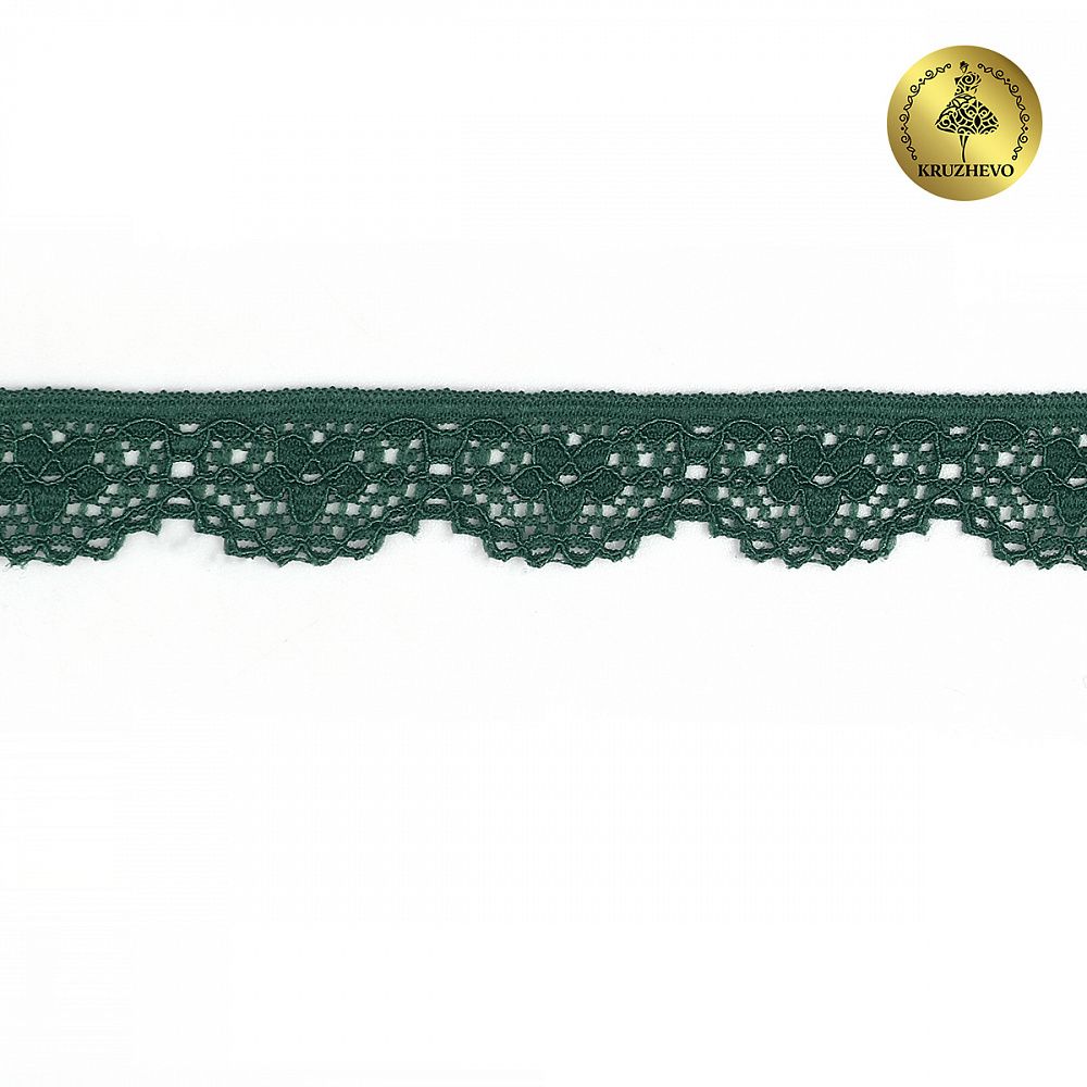 Кружево эластичное (стрейч) 8031 15мм цв.L2063 атлантическая глубина, 50м, Kruzhevo