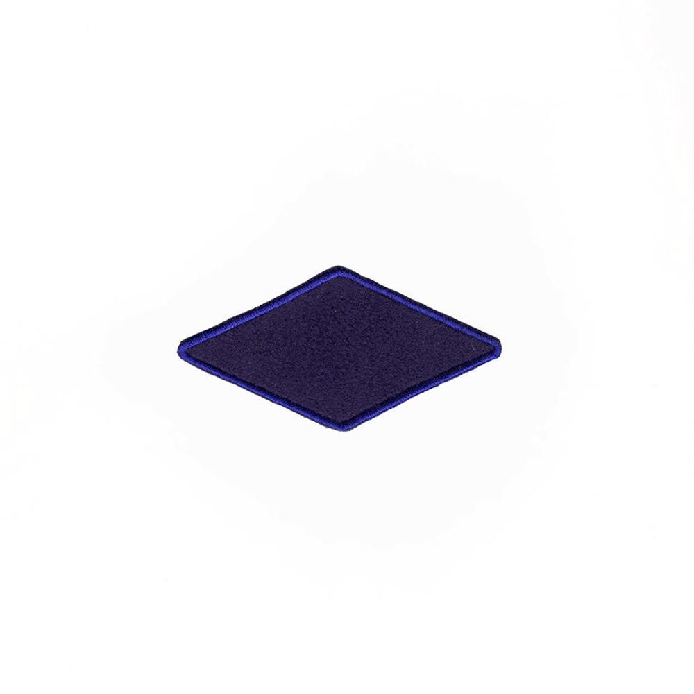 Термоаппликация Ромб, 100х50мм (10 шт) (синий), 015ф