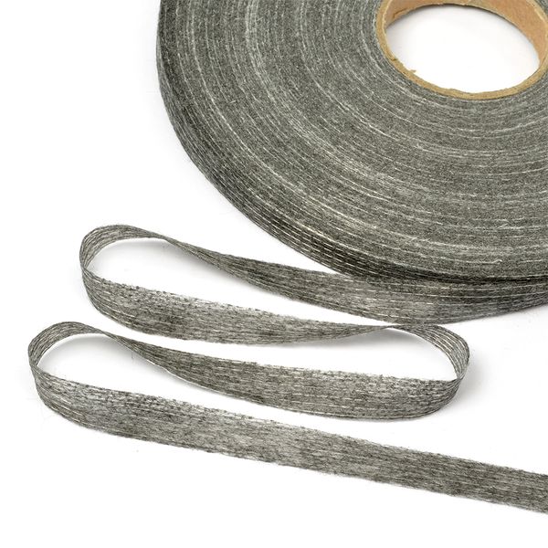 Лента клеевая нитепрошивная по долевой 10 мм, серый 4710G, 25 рул. по 100 м, Ideal