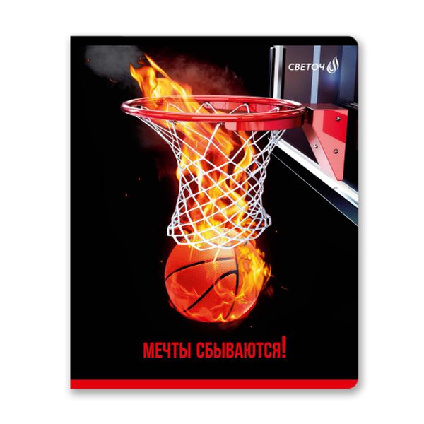 Тетрадь ученическая общая, твин лак, A5+ 48 л. на скобе 65 г/м², белизна 100 %, 10 шт, клетка, 00996 Я в деле!, Светоч 48Т12