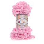 Пряжа Alize (Ализе) Puffy / уп.5 мот. по 100 г, 9м, 185 розовый A